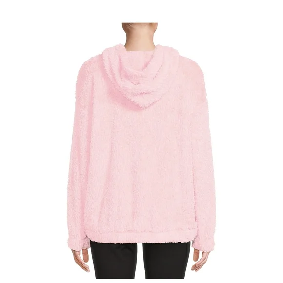 Athletic Works Women's Faux Sherpa Pullover Hoodie L - Picture 2 of 3